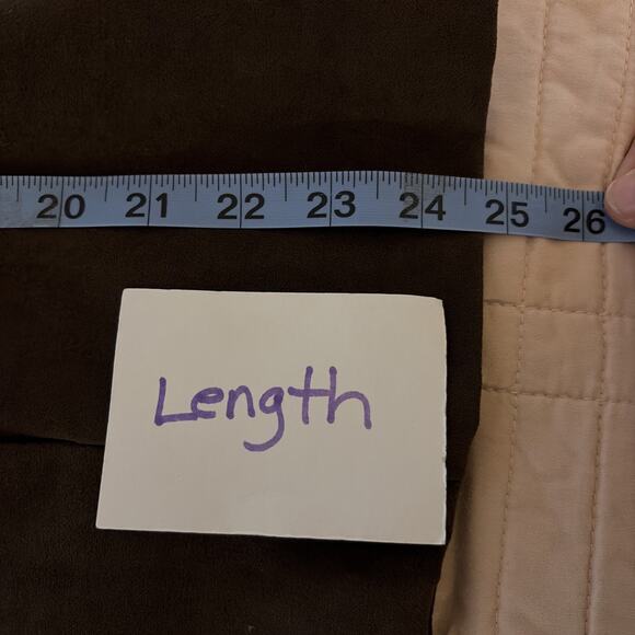 Susan Graver Style Women Faux Suede Jacket Brown Velvet Collar Cuffs XL Classic - Picture 11 of 14